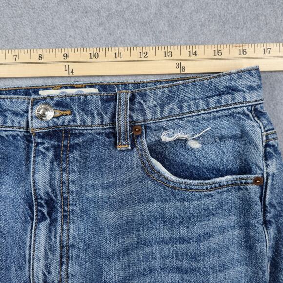 We the Free Jeans Womens Size 32 CRVY Destructed Straight Leg Free People - Picture 14 of 16